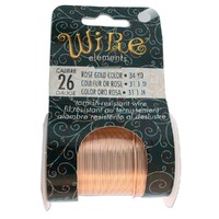 Beadsmith Craft Wire - Tarnish Resistant Rose Gold x 26ga