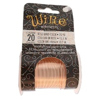 Beadsmith Craft Wire - Tarnish Resistant - 15 Yds - Rose Gold x 20ga