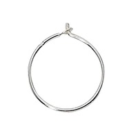 Beading Hoops - Silver Filled 14mm x 1 Pair