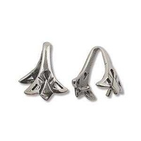 Pinch Bail - Sterling Silver Elaborate x 10.5mm