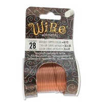 Beadsmith Craft Wire - Tarnish Resistant Antique Copper x 28ga