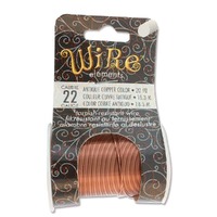 Beadsmith Craft Wire - Tarnish Resistant Antique Copper x 22ga