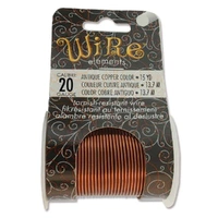 Beadsmith Craft Wire - Tarnish Resistant Antique Copper x 20ga