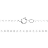 Fine Flat Cable Chain Necklace - Silver Filled x 20"