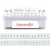 Impressart Alphabet Letter Metal Punch Stamp Set - Charlotte Upper Case x 3mm