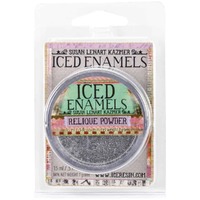 Iced Enamels Relique Powder By Ice Resin Silver Glitz for Cold Enamelling