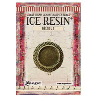 Ice Resin Milan Bezel - Medium Circle x Antique Bronze x 1
