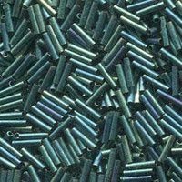 Miyuki Slender Bugle Beads - Matte Metallic Patina Iris