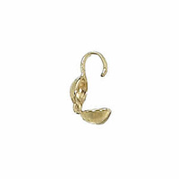Clamshell Bead Tip - Gold Filled With 0.8mm Hole