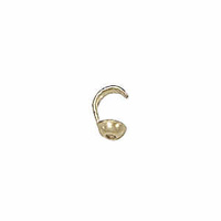 Clamshell Bead Tip - Gold Filled With 1mm Hole