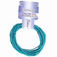 Dazzle-It Cotton Wax Cord - Round Blue Turquoise x 1.5mm
