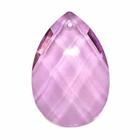 Crystal Drop Pear Shaped - Violet x 38mm *Seconds*
