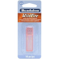 Beadalon Wildfire Hard Beading Needles - Size 13 x Pack of 10