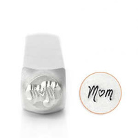 Impressart Metal Stamping Tool - Design Stamp ~ Mom x 6mm