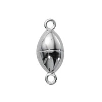 Magnetic Clasp With Ring - Sterling Silver x 9mm