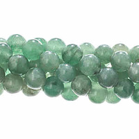 Semi-Precious Round Beads - Grade C Green Aventurine Natural x 6mm