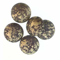 Czech Round Cabochon - Backlit Purple Gaze x 18mm