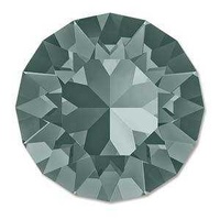 Swarovski Crystal Round Chaton Stone - 39SS Black Diamond Foiled x 6