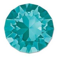 Swarovski Crystal Round Chaton Stone - 39SS Blue Zircon Foiled x 6