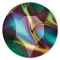 Swarovski Crystal Round Chaton Stone - 39SS Crystal Rainbow Dark Foiled x 6