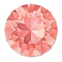 Swarovski Crystal Round Chaton Stone - 39SS Rose Peach Foiled x 6
