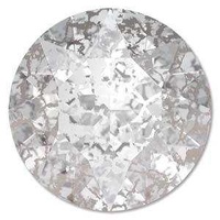 Swarovski Crystal Round Chaton Stone - 39SS Crystal Silver Patina Foiled x 6