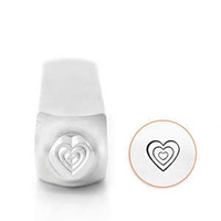 Impressart Metal Design Stamp - Multi Heart