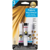 Aleene's Fabric Adhesive Assorted 3 Pack - Glue for hems, embellishing & repairing
