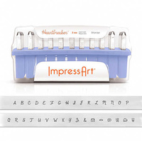 ImpressArt Alphabet Letter Metal Punch Set - Heartbreaker Upper Case x 3mm