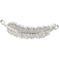 Estrella ™ Metal Pendant W/Cubic Zirconia Charm - Feather