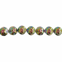 Preciosa Czech Candy Rose Beads - Vitrail Blue x 8mm