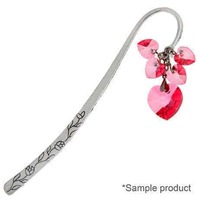 Antique Silver Bookmark - Floral x 120mm