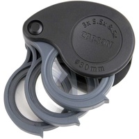 Carson TriView Portable Magnifier Loupe 3x to 8.5x power magnification