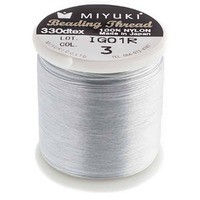 Miyuki Nylon Beading Thread B - Silver