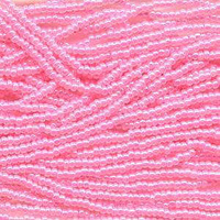 Czech Glass Seed Beads - Size 11/0 - 1 Hank x Pink Ceylon