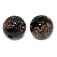 Fired Earth Vintage Glass Bead x 11mm