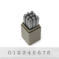 Impressart Number Metal Punch Stamp Set - Typewriter x 3mm