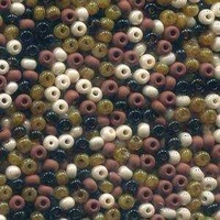 Czech Glass Seed Beads Size 6/0 - Natural Mix x 24g