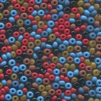 Czech Glass Seed Beads Size 6/0 - Cherokee Mix x 24g
