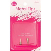 iCraft Metal Tips for liquid adhesive bottles - Pack of 2