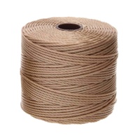 Beadsmith S-Lon Nylon Beading Cord Tex210 - Light Brown x 77 Yards