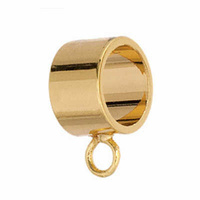 Pendant Slider Bail - Gold Plated x 9.5mm