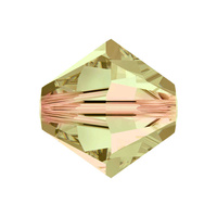 Swarovski Crystal Bicone Beads - Crystal Luminous Green 6mm x 10