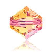 Swarovski Crystal Bicone Beads - Astral Pink 6mm x 10