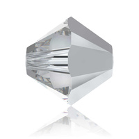Swarovski Crystal Bicone Beads - Comet Argent Light 6mm x 10