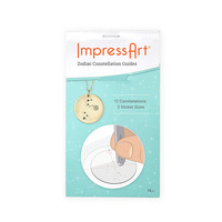 Impressart Zodiac Constellation Metal Stamp Guide Sticker Book