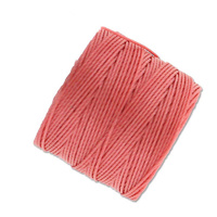 Beadsmith S-Lon Nylon Beading Cord Tex210 - Chinese Coral x 77 Yards