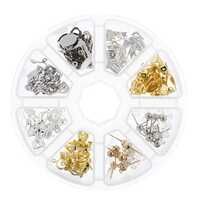 Jewellery Findings Kit - Assorted Earring Mix in Storage Case x 80 pieces