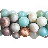 Semi-Precious Round Beads - Amazonite Natural x 6mm 15.5 - 16" Strand