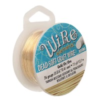 Craft Wire Beadsmith Pro Quality Tarnish Resistant - Gold x 26ga